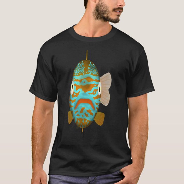 Longear Sunfish - Fish Head T-Shirt (Front)