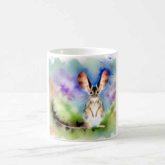 Longeared Jerboa 200824AREF110 - Watercolor Coffee Mug (Center)