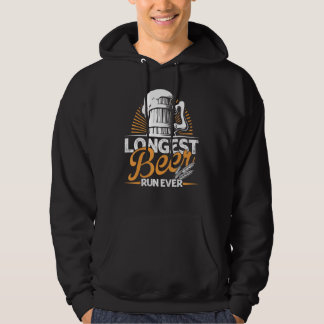 Longest Beer Run Ever Running Hoodie