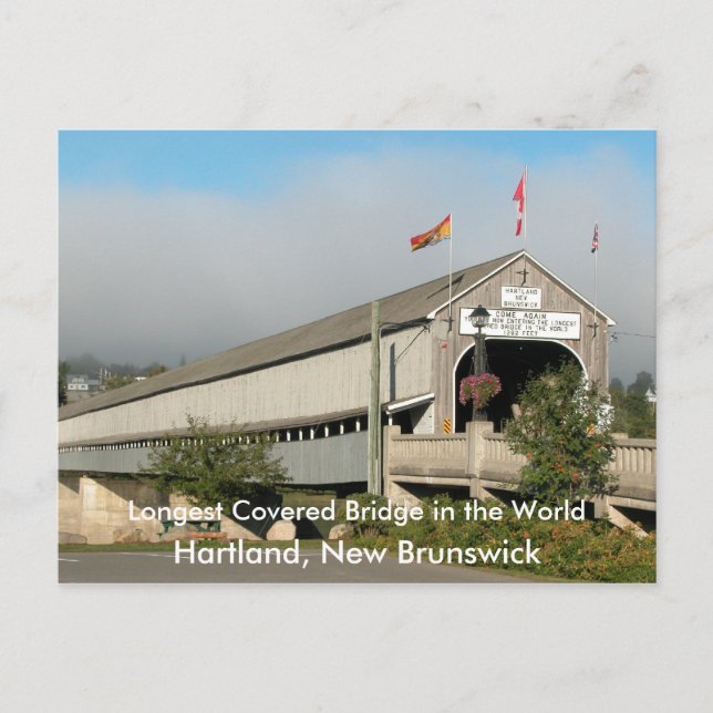 Longest Covered Bridge in the Worl... Postcard (Front)