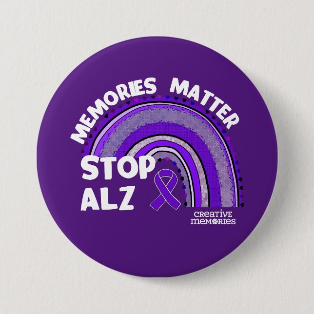 Longest Day Alzheimer's Association 2024 button (Front)