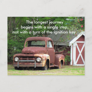 Longest Journey - Quote Postcard