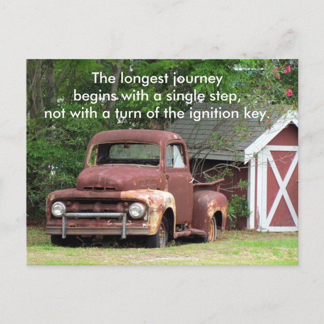 Longest Journey - Quote Postcard (Front)