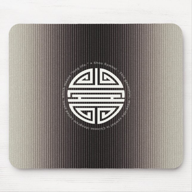 Longevity | Awesome Chinese Character Mouse Pad (Front)
