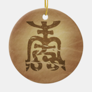 Longevity Chinese Ceramic Ornament