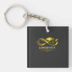 Longevity Is My Legacy - Golden Infinity Health & Keychain