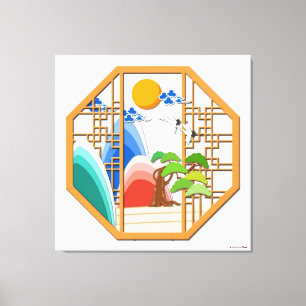 Longevity Stretched Canvas Print