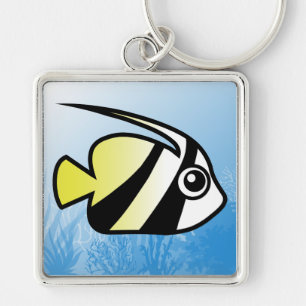 Longfin Bannerfish Keychain