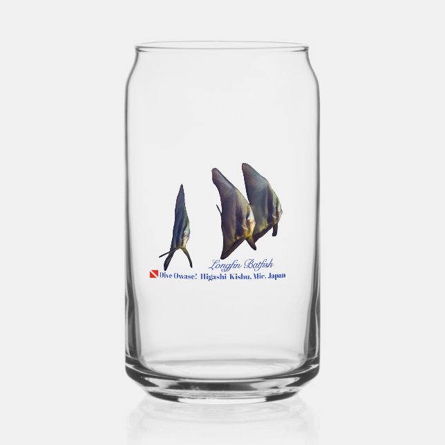 Longfin Batfish  Can Glass (Front)