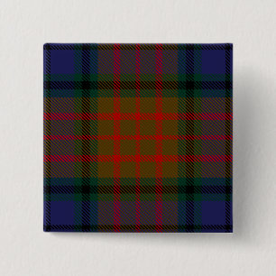 Longford County Irish Tartan 2 Inch Square Button