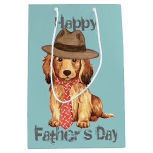 Longhaired Dachshund Dad Medium Gift Bag