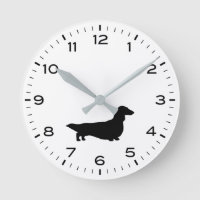 Longhaired Dachshund Silhouette Wiener Dog