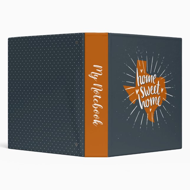 Longhorn Burnt Orange Home, Sweet Home Binder (Background)