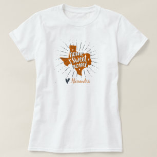Longhorn Burnt Orange Home Sweet Home - Texas T-Shirt