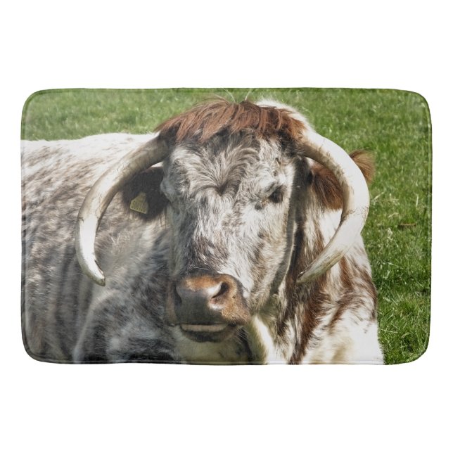 LONGHORN COW    BATH MAT (Front)