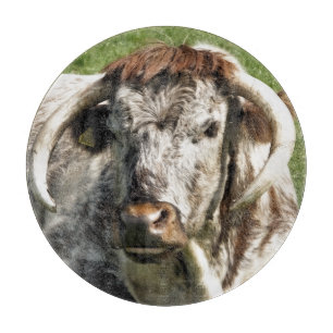 LONGHORN COW  CUTTING BOARD
