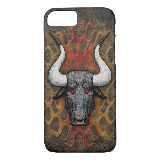 Longhorn Diablo iPhone 7 à peine Coque (Dos)