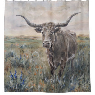 "Longhorn" Hand painted