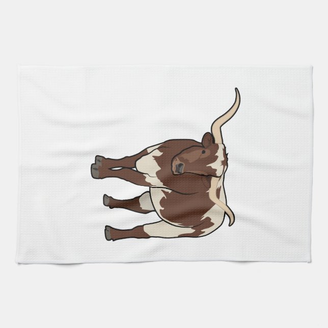 Longhorn Kitchen Towel (Horizontal)