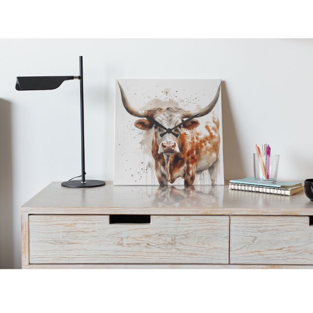 Longhorn Legacy Square Wall Clock (Creator Uploaded)