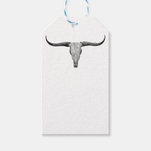 Longhorn Skull Gift Tags