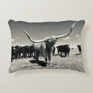 Longhorn Throw Pillow