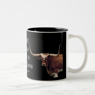 LonghornCoffeeMug-customize Two-Tone Coffee Mug