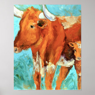 Longhorns Boots and Ginger Poster