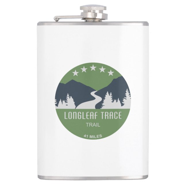 Longleaf Trace Trail Hip Flask (Front)