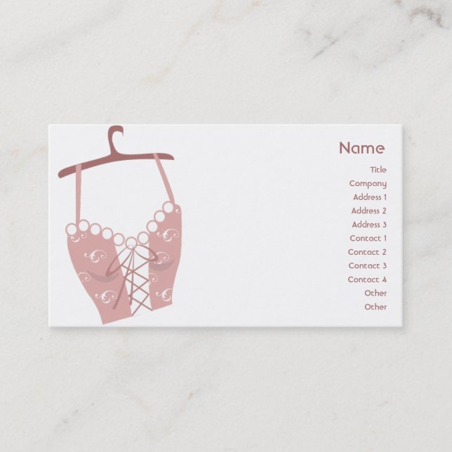 Longlive Bra - Business Business Card (Front)