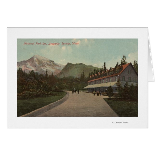 Longmire Springs, WA - Vue du parc national Inn (Devant horizontal)