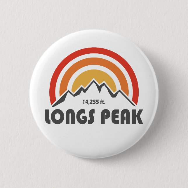Longs Peak 2 Inch Round Button (Front)