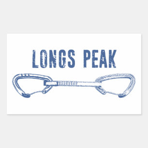 Longs Peak Colorado Climbing Quickdraw Sticker