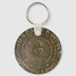 Longs Peak Colorado Fourteener Benchmark Keychain