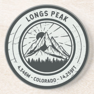 Longs Peak Colorado Hiking Skiing Travel Coaster