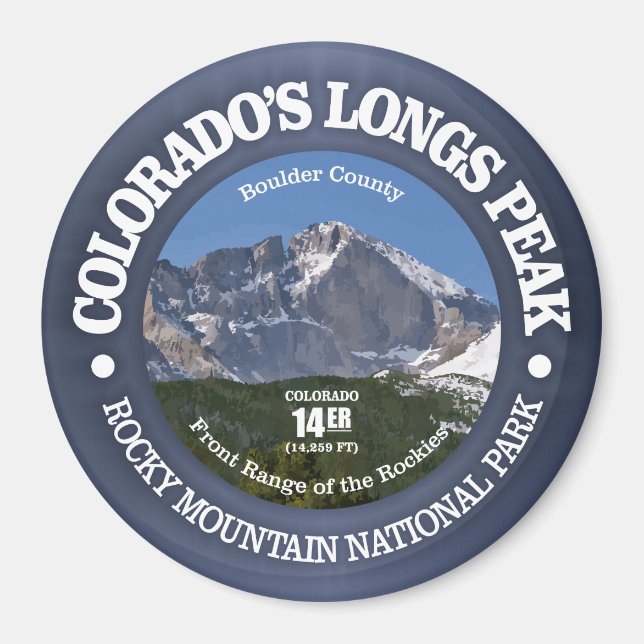 Longs Peak Magnet (Front)