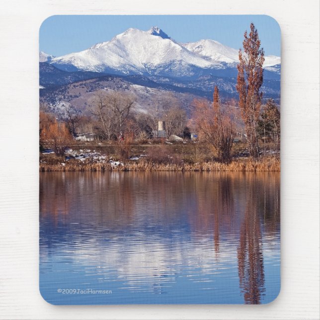 Longs Peak Reflection Mouspad Mouse Pad (Front)