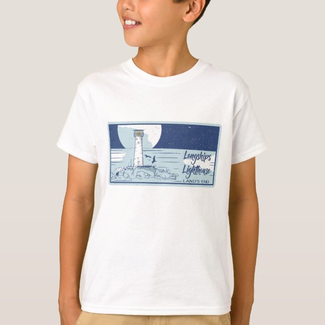 Longships lighthouse lands end T-Shirt (Front)