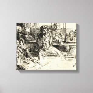 Longshoremen - Whistler - 1859 Canvas Print