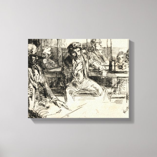 Longshoremen - Whistler - 1859 Canvas Print (Front)