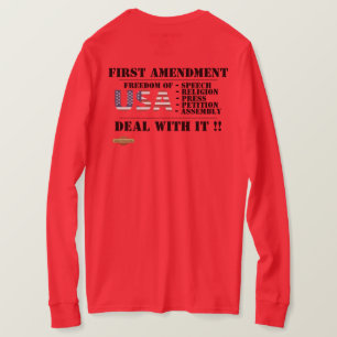 longsleeve-t-shirt "FIRST AMENDMENT" T-Shirt
