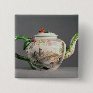 Longton Hall teapot, c.1755 2 Inch Square Button