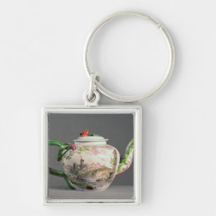 Longton Hall teapot, c.1755 Keychain