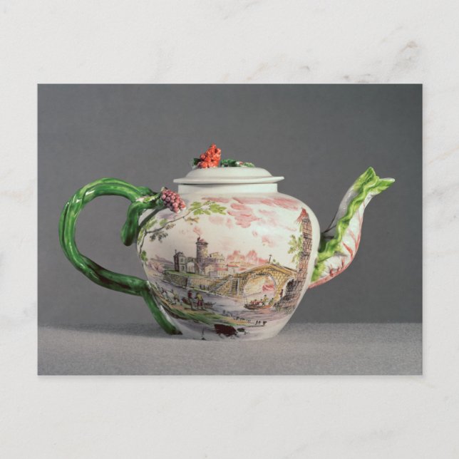 Longton Hall teapot, c.1755 Postcard (Front)