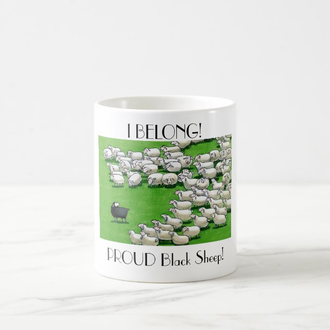Longue Agneau perdu : FIER Mouton Noir Mug (Centre)