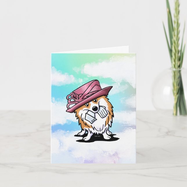 Longue AMOUR La Carte Queen Corgi (Devant)