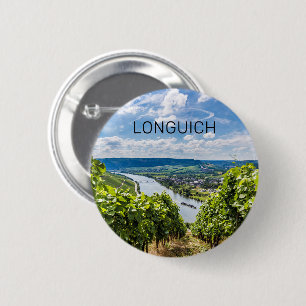 Longuich Moselle Vineyard Panorama Germany 2 Inch Round Button