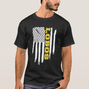 Longview Lobos American Flag T-Shirt