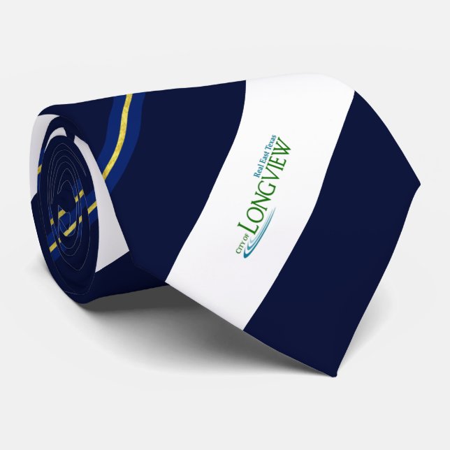Longview (Texas) flag Neck Tie (Rolled)