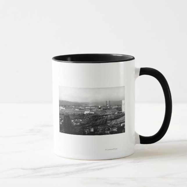 Longview, WA View of Long-Bell Lumber Co Mug (Right)